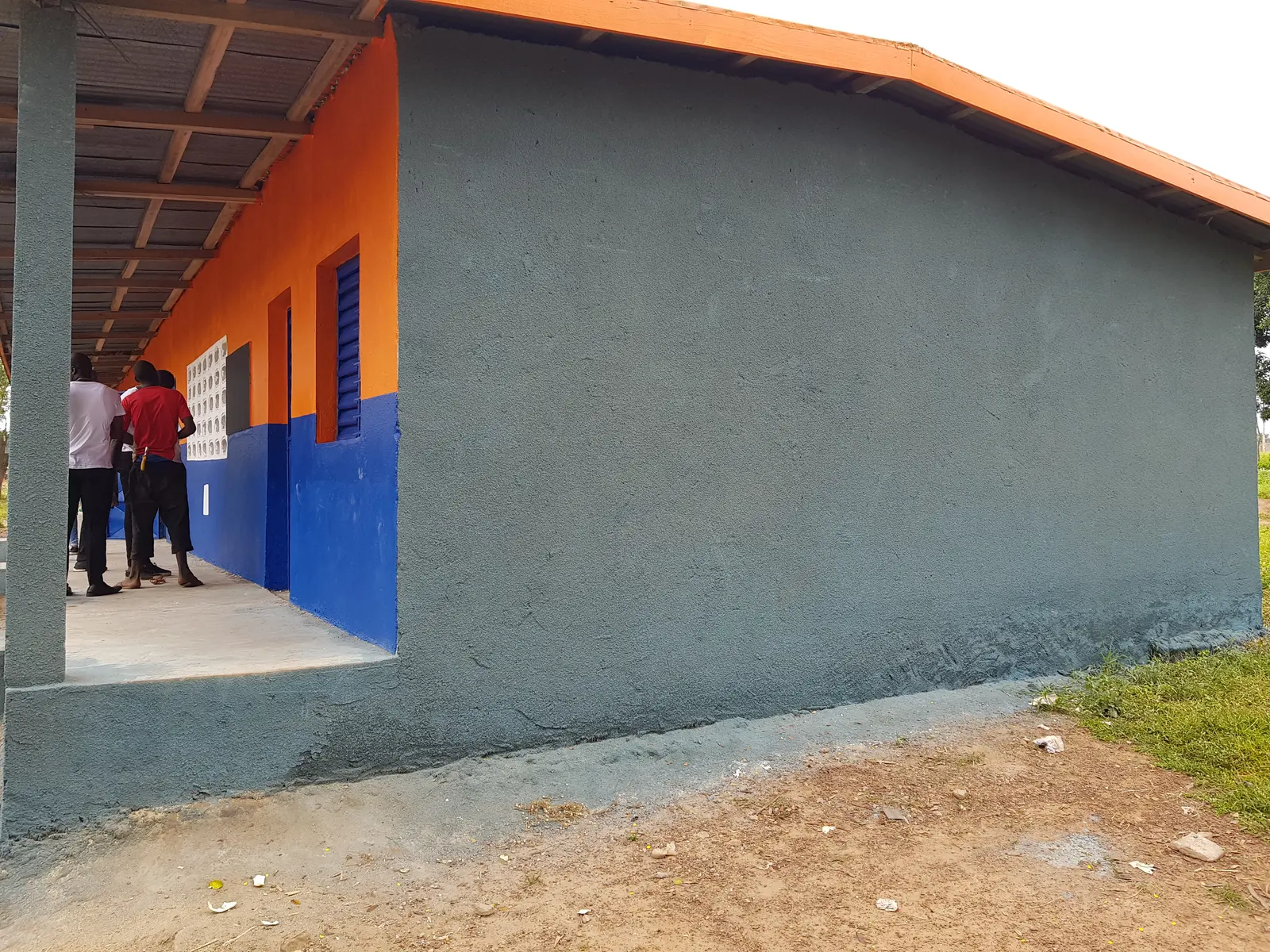 Bâtiment scolaire de Sébédoufla à l’issue de l’intervention de 2018.